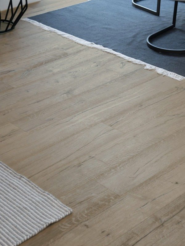 White Vinyl Plank at