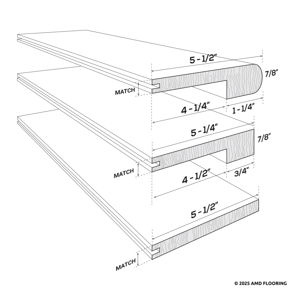 Solid Stair Nose 5-1/4″