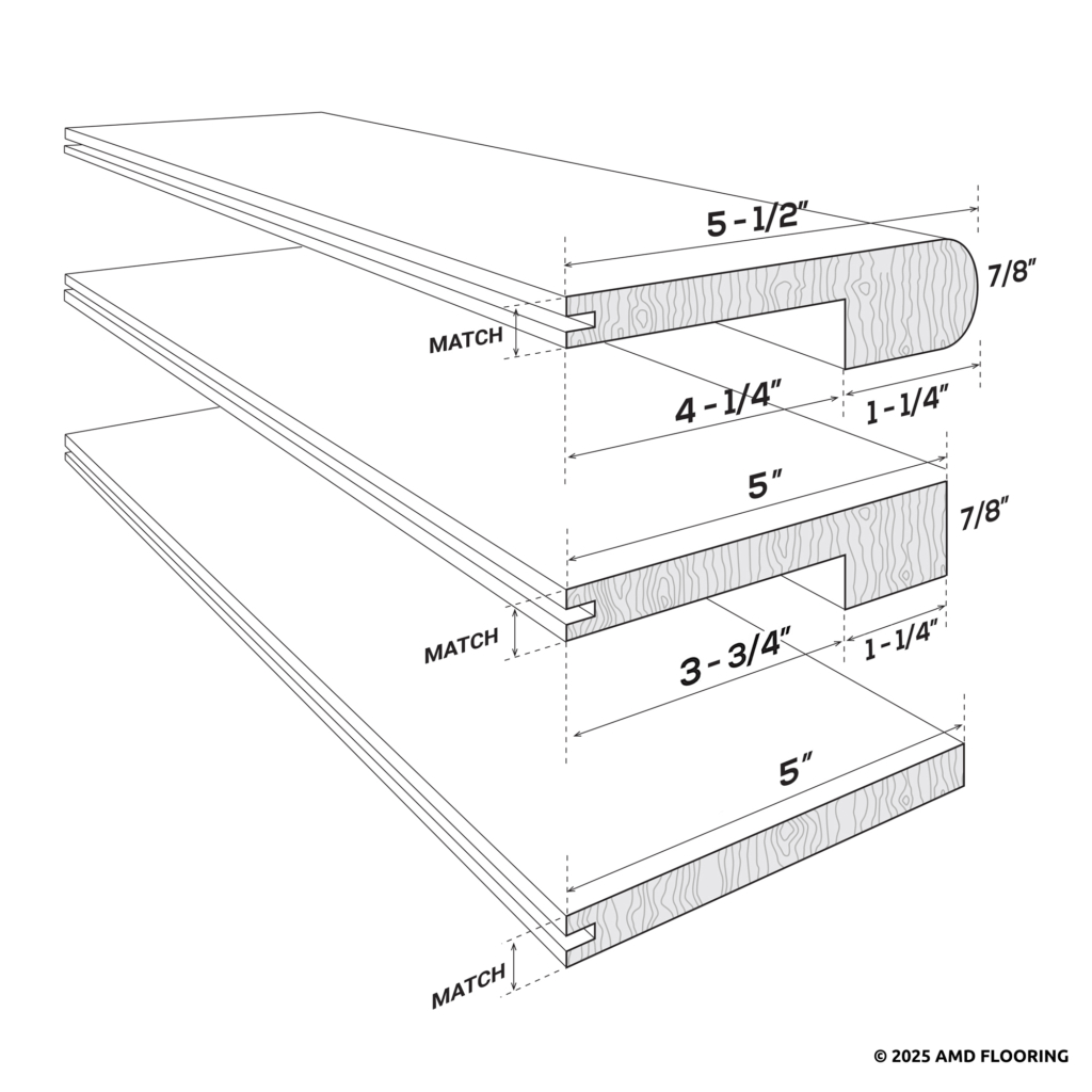 Deep Solid Stair Nose