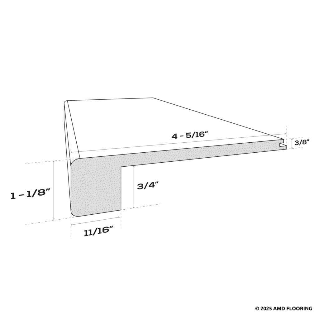 Square Stair Nose (XDF)